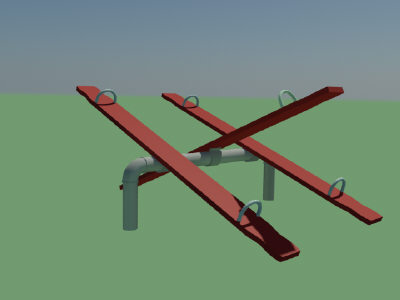 3d saw playground equipment model - see saw.max by Animation Anchor Line